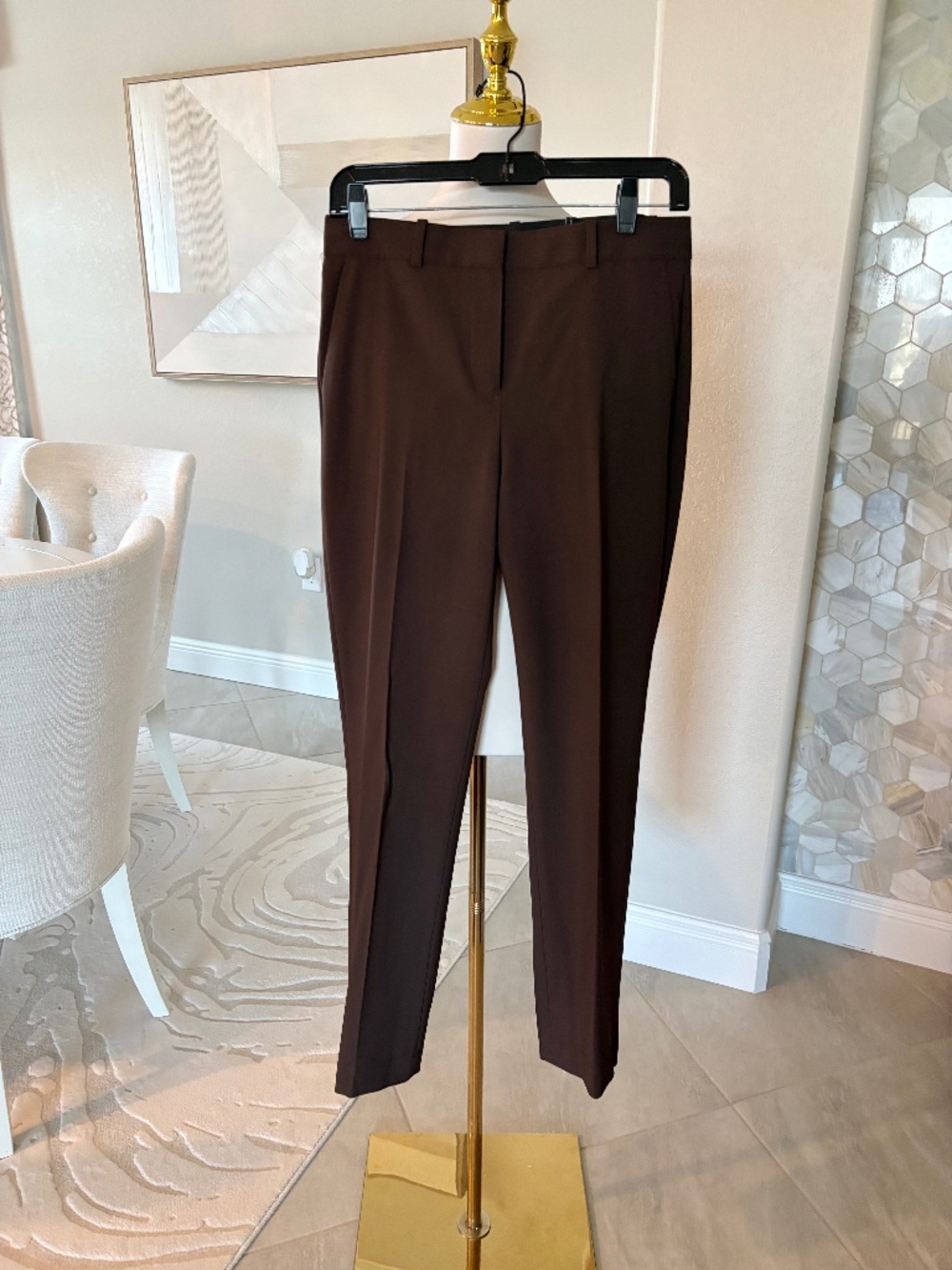 NWT Theory Dark Russet Sevona Pants